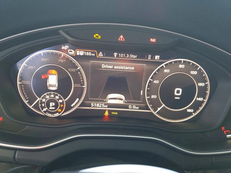 2020 Audi Q5 VIN WA1E2AFY6L2058331 COPART salvage auction — FRONT END, Ca - Salvage Certificate, sold $40 on 2026-07-21 (photo 9)