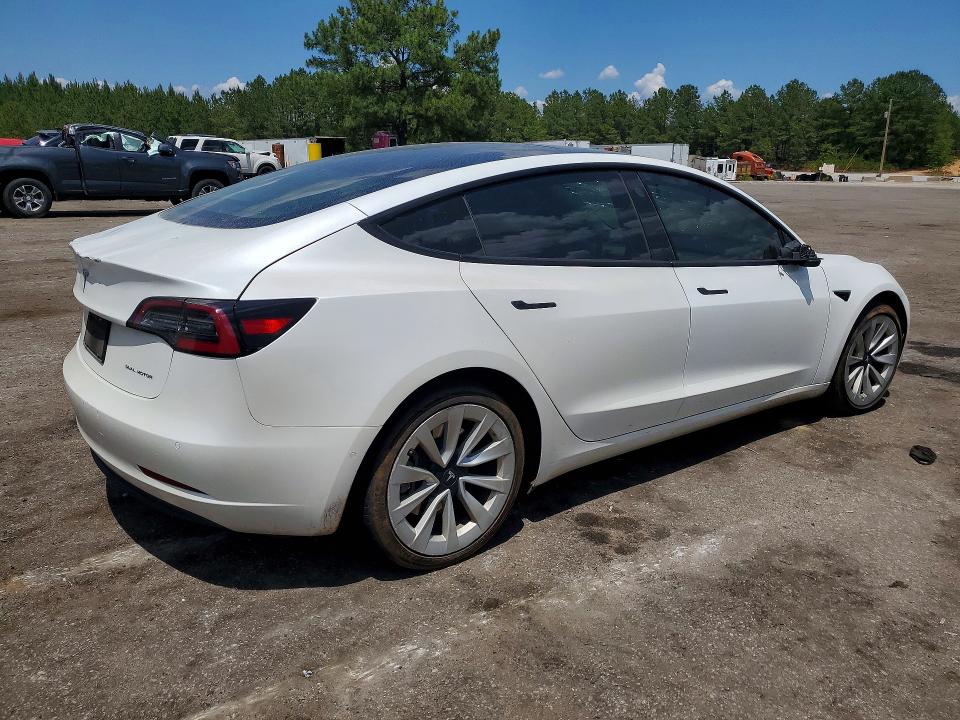 2022 Tesla Model 3 VIN 5YJ3E1EB6NF103222 COPART salvage auction — REAR END, Ga - Certificate Of Title, sold $11,500 on 2026-07-24 (photo 3)