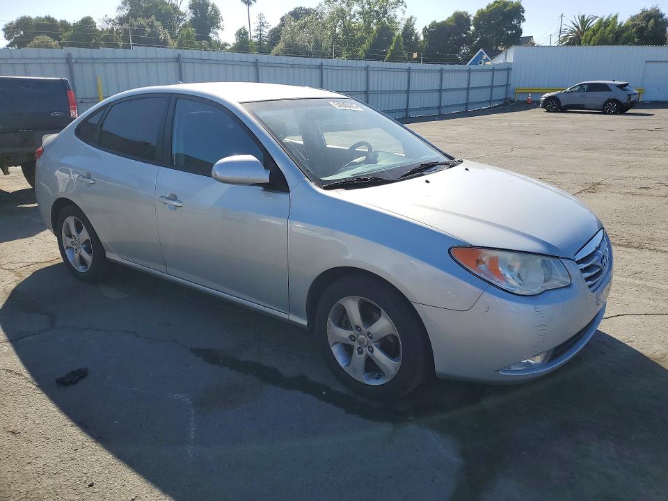 2010 Hyundai Elantra VIN KMHDU4AD2AU172616 COPART salvage auction — VANDALISM, Ca - Salvage Certificate, sold $900 on 2026-07-17 (photo 4)