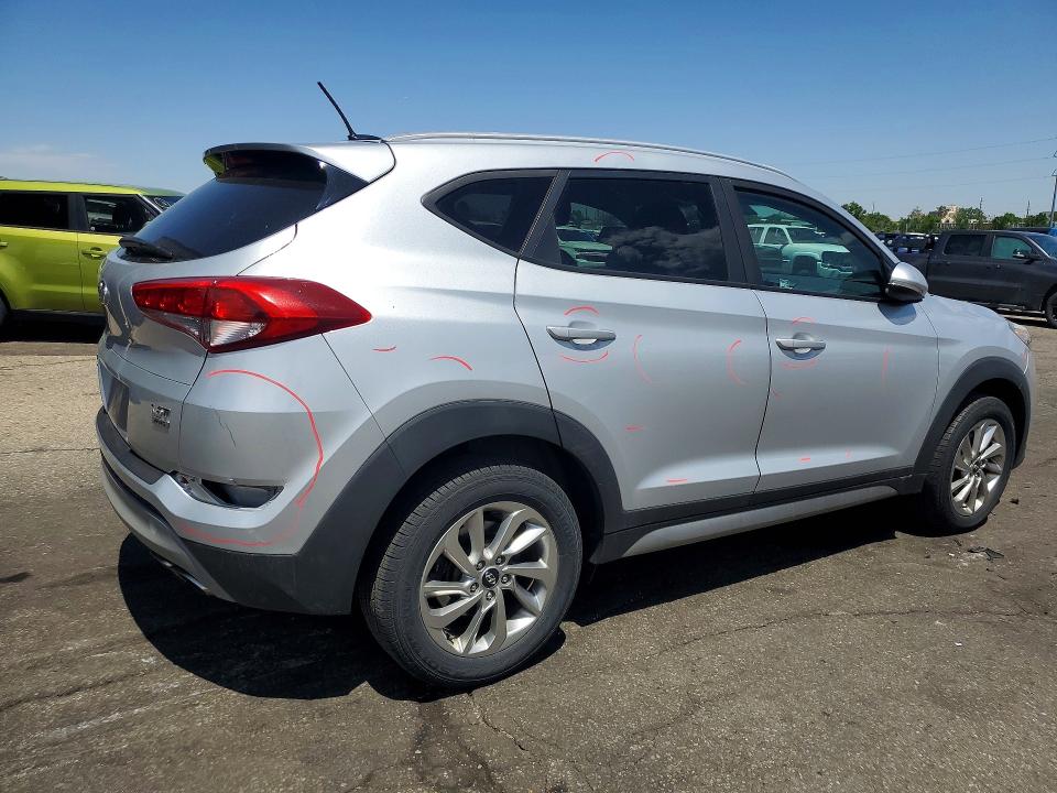 2017 Hyundai Tucson VIN KM8J3CA22HU320451 COPART salvage auction — MINOR DENT/SCRATCHES, Co - Certificate Of Title, sold $3,650 on 2026-07-09 (photo 3)