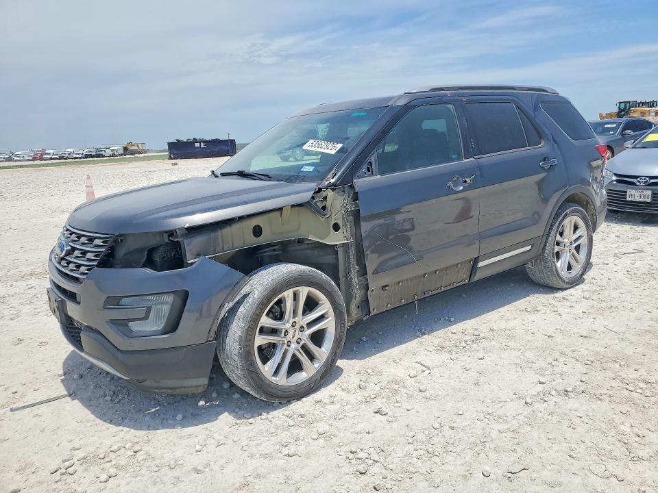 2016 Ford Explorer VIN 1FM5K7D8XGGD13109 COPART salvage auction — FRONT END, Tx - Salvage Vehicle Title, sold $2,550 on 2026-07-09 (photo 1)