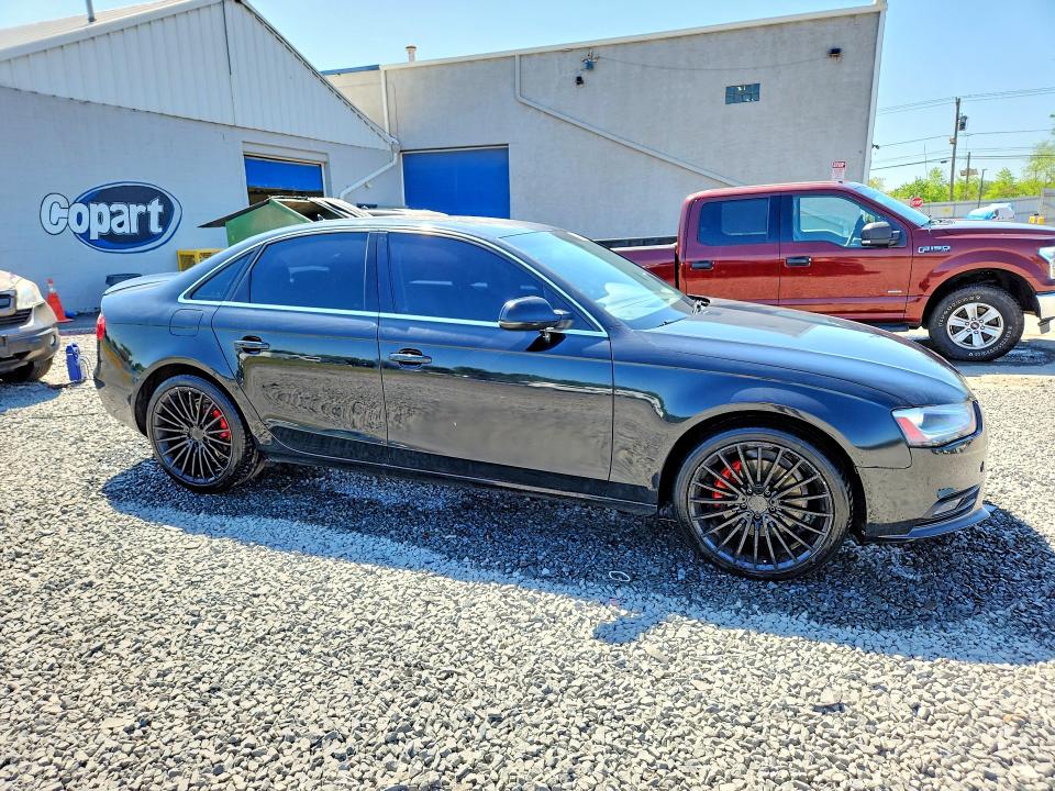 2013 Audi A4 VIN WAUFFAFL0DN027415 COPART salvage auction — SIDE, NJ - CERT OF TITLE-SALVAGE, sold $1,250 on 2026-07-21 (photo 4)
