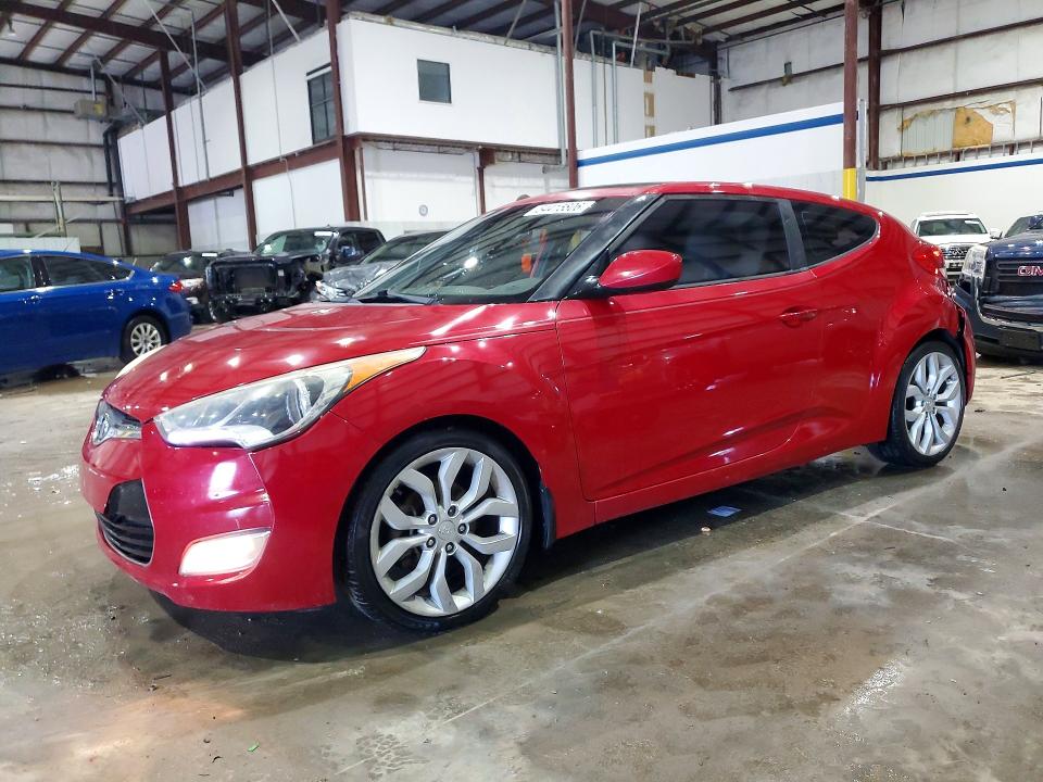 2013 Hyundai Veloster VIN KMHTC6AD3DU126842 COPART salvage auction — REAR END, Ky - Cert Of Title-Salvage, sold $1,000 on 2026-07-15 (photo 1)