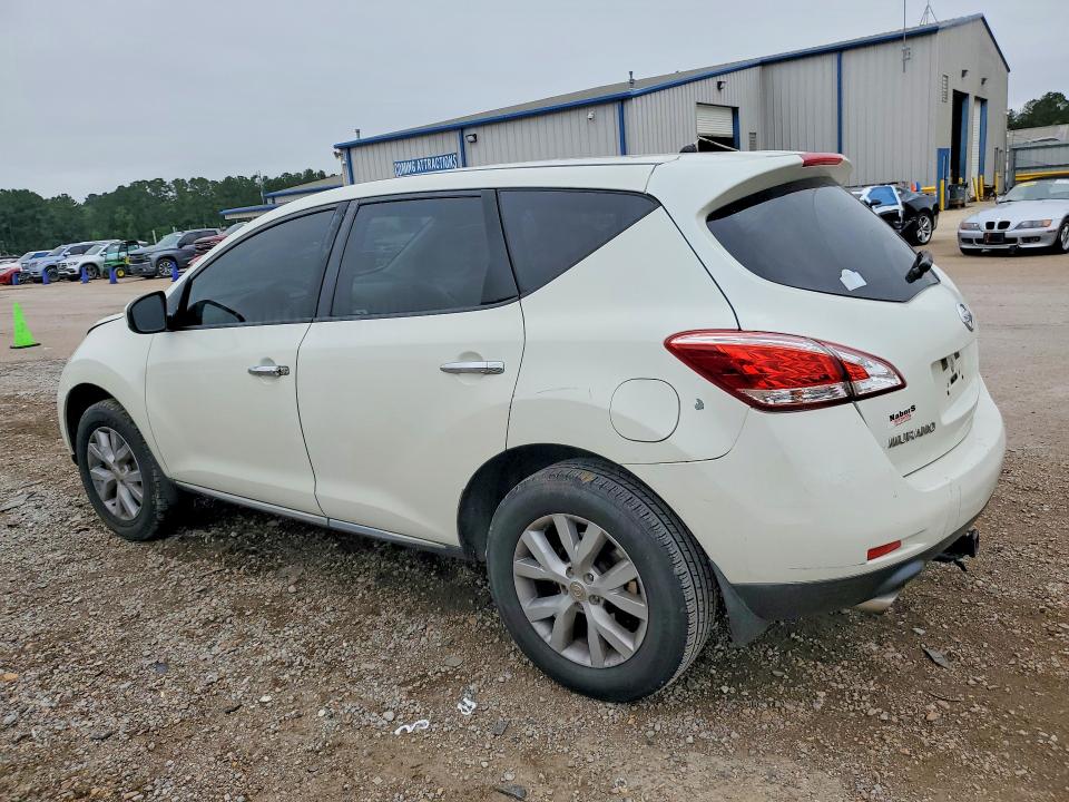 2011 Nissan Murano VIN JN8AZ1MU5BW067291 COPART salvage auction — FRONT END, Ms - Cert Of Title-Salvaged, sold $300 on 2026-07-24 (photo 2)