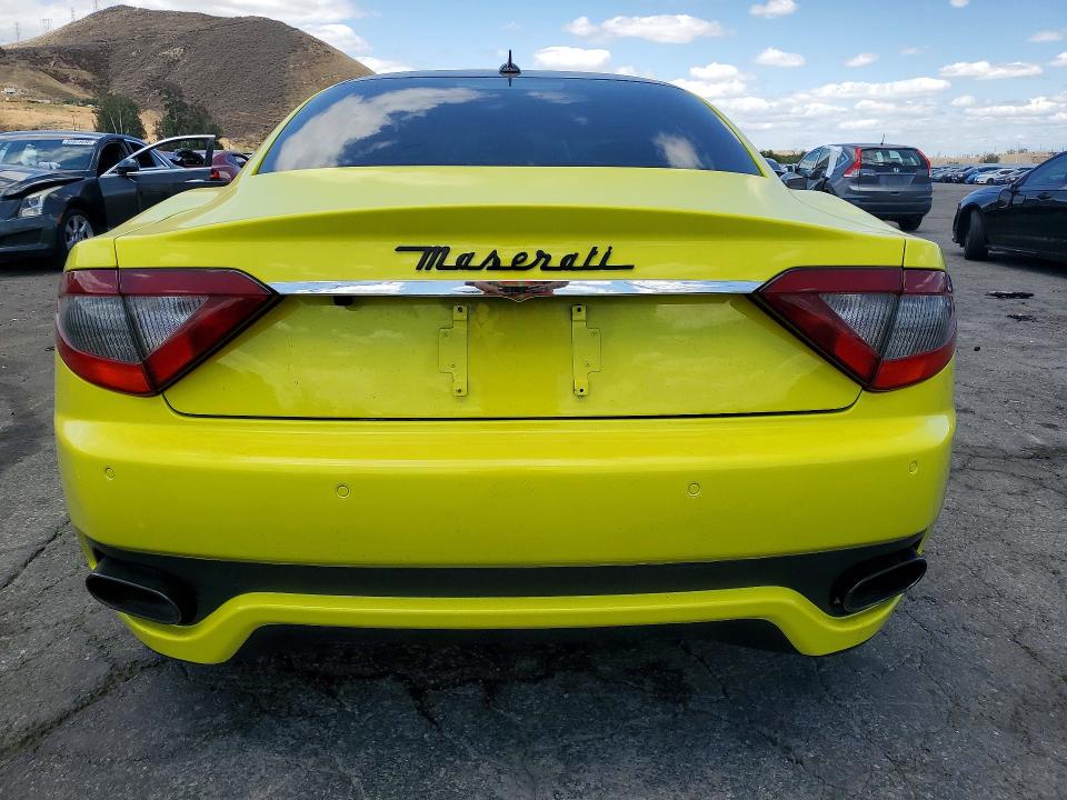 2013 Maserati Granturismo VIN ZAM45VLA8D0069105 COPART salvage auction — FRONT END, Ca - Salvage Certificate, sold $4,650 on 2026-08-10 (photo 6)