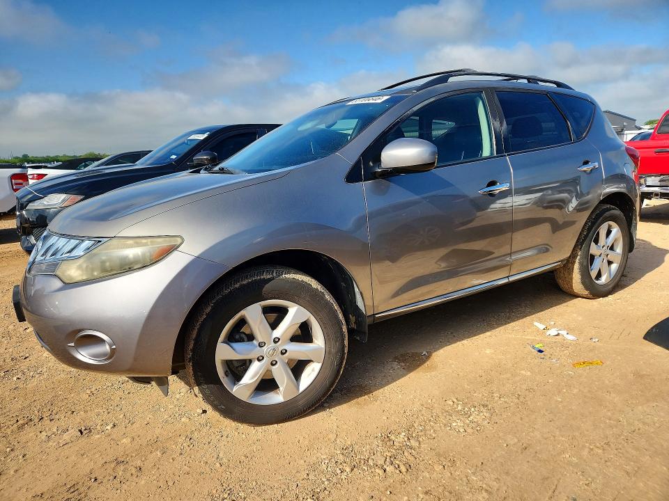 2009 Nissan Murano VIN JN8AZ18U69W001773 COPART salvage auction — MINOR DENT/SCRATCHES, Tx - Certificate Of Title, sold $625 on 2026-07-09 (photo 1)