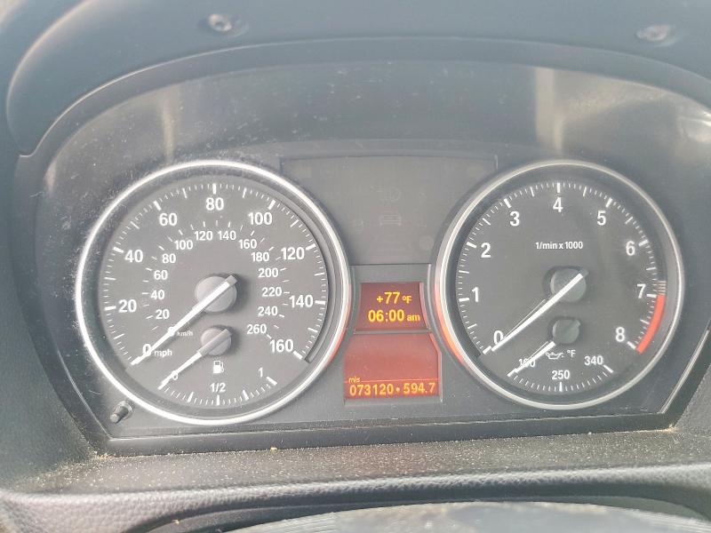 2013 BMW 3er VIN WBADW3C52DJ525082 COPART salvage auction — REAR END, Sc - Cert Of Title-Salvage, sold $1,750 on 2026-07-06 (photo 9)