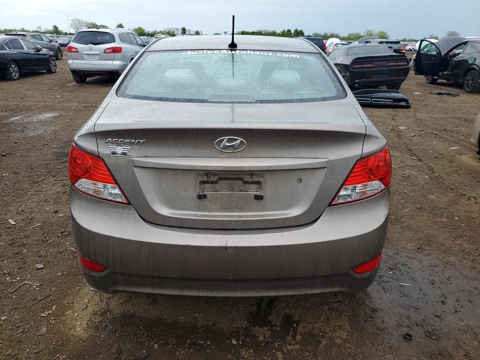 2014 Hyundai Accent VIN KMHCT4AE3EU589188 COPART salvage auction — FRONT END, Il - Salvage Certificate, sold $350 on 2026-07-07 (photo 6)