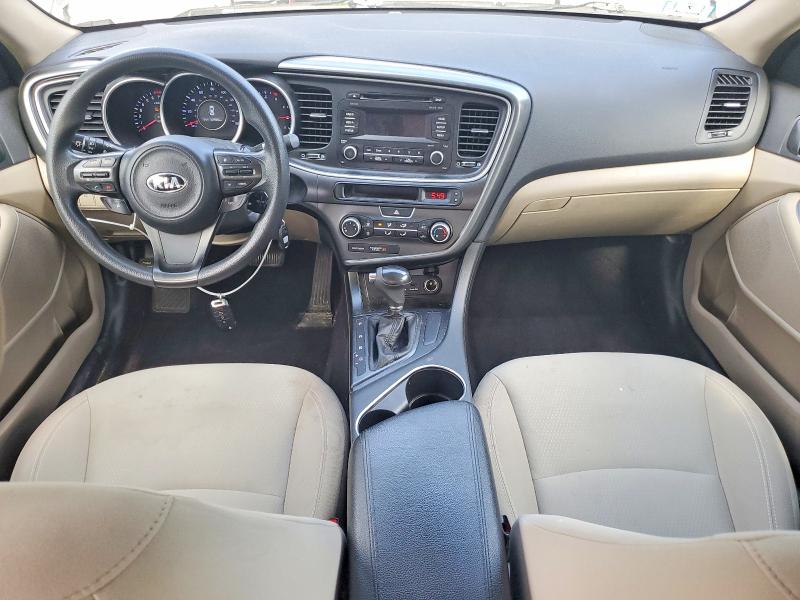 2015 Kia Optima VIN 5XXGM4A73FG399029 COPART salvage auction — FRONT END, MA - CERTIFICATE OF TITLE, sold $400 on 2026-07-23 (photo 8)