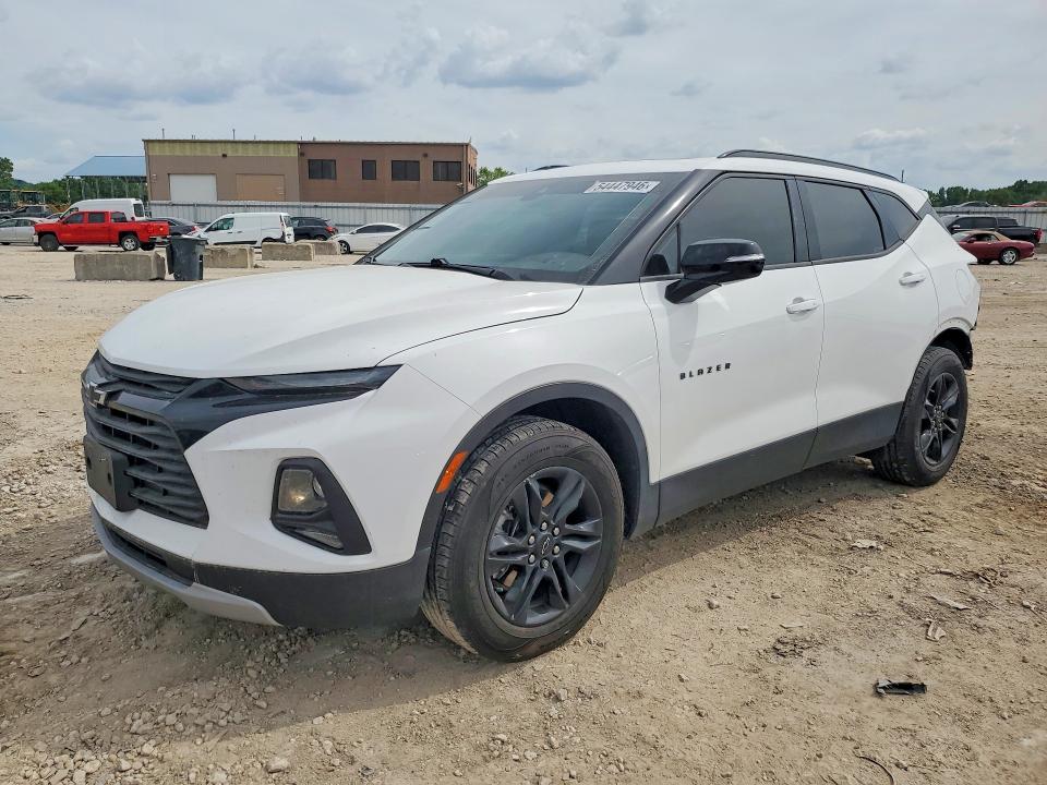 2021 Chevrolet Blazer VIN 3GNKBJR45MS550721 COPART salvage auction — REAR END, MO - SALVAGE CERTIFICATE OF TITLE, sold $7,000 on 2026-07-28 (photo 1)
