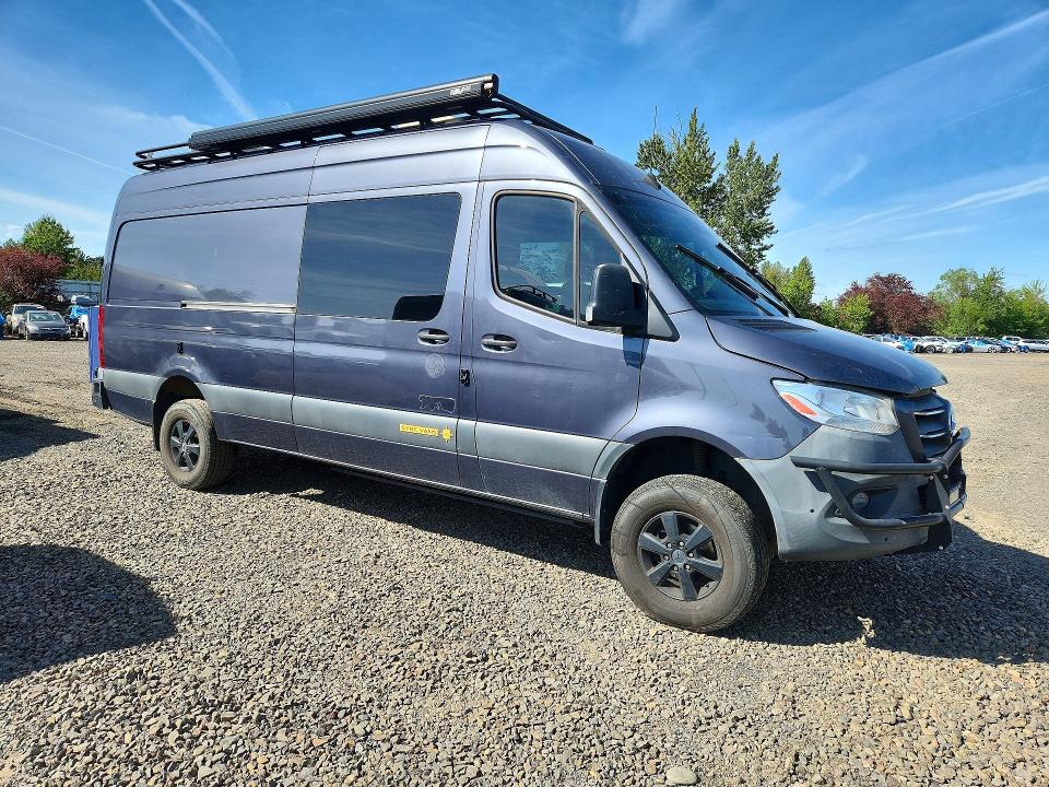 2019 Mercedes-benz Sprinter 2500 VIN WD4FF1CD6KT014358 COPART salvage auction — BURN, Or - Salvage Title Certificate, sold $8,900 on 2026-07-27 (photo 4)