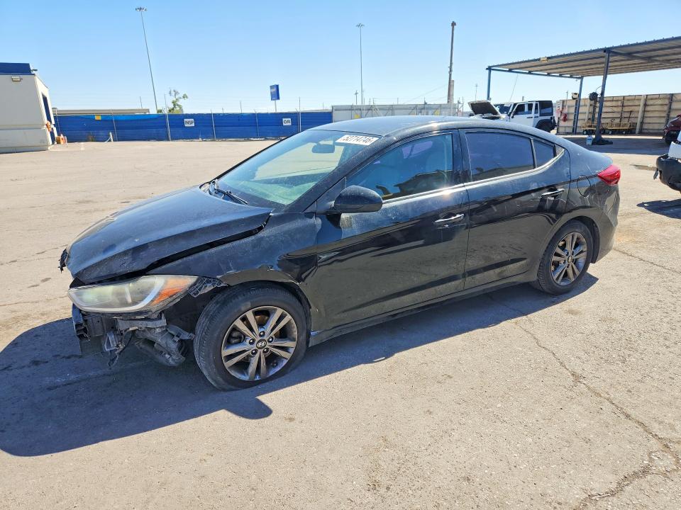 2018 Hyundai Elantra VIN 5NPD84LF1JH223802 COPART salvage auction — FRONT END, Tx - Salvage Vehicle Title, sold $1,150 on 2026-07-31 (photo 1)
