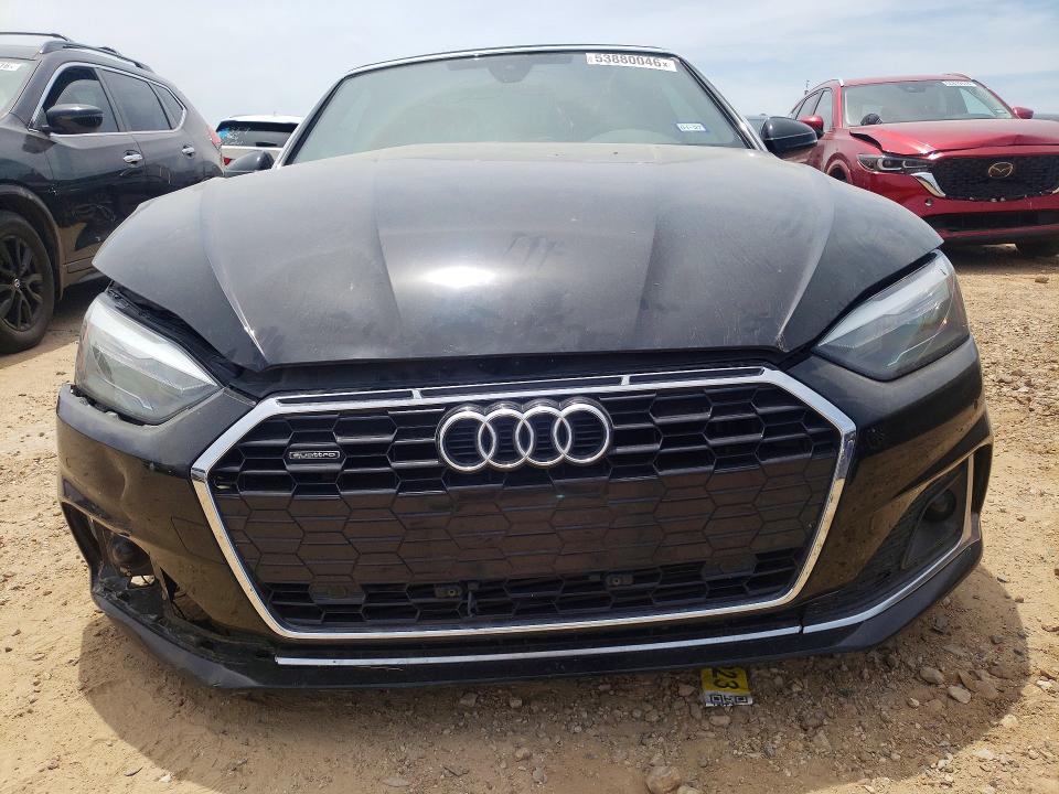 2022 Audi VIN WAU2AGF57NN002675 COPART salvage auction — FRONT END, Tx - Salvage Vehicle Title, sold $6,700 on 2026-07-16 (photo 5)