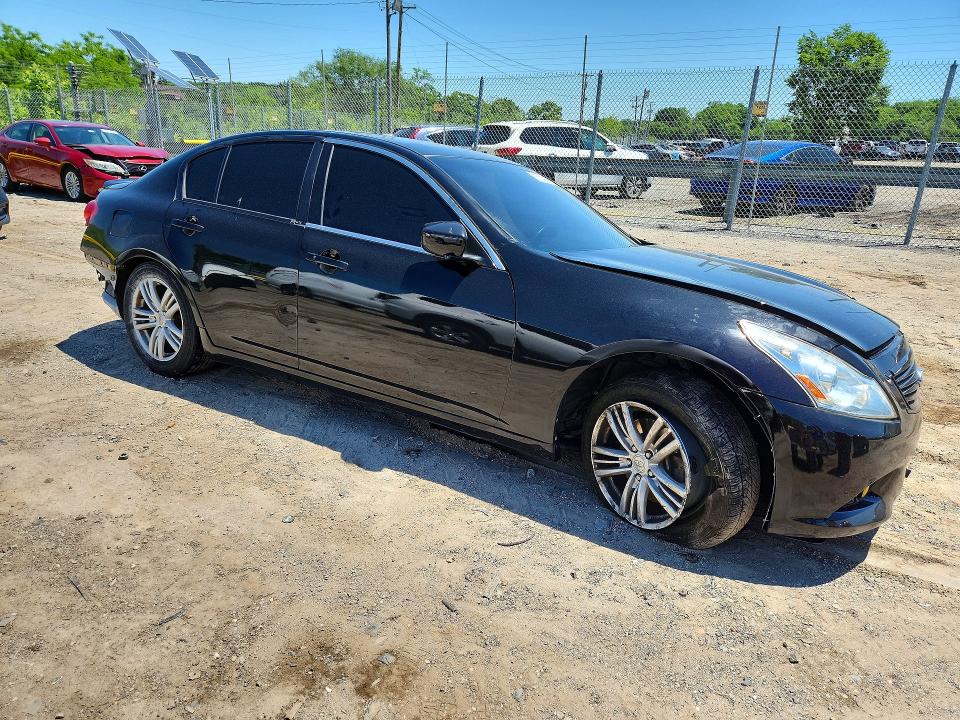 2013 Infiniti G VIN JN1CV6AR7DM767361 COPART salvage auction — UNDERCARRIAGE, Md - Cert Of Salvage > 75% Damage, sold $500 on 2026-07-02 (photo 4)