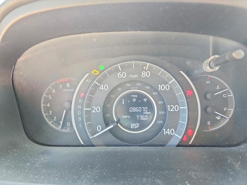 2016 Honda Cr-v VIN 2HKRM3H47GH569574 COPART salvage auction — FRONT END, Tx - Salvage Vehicle Title, sold $5,200 on 2026-07-09 (photo 9)