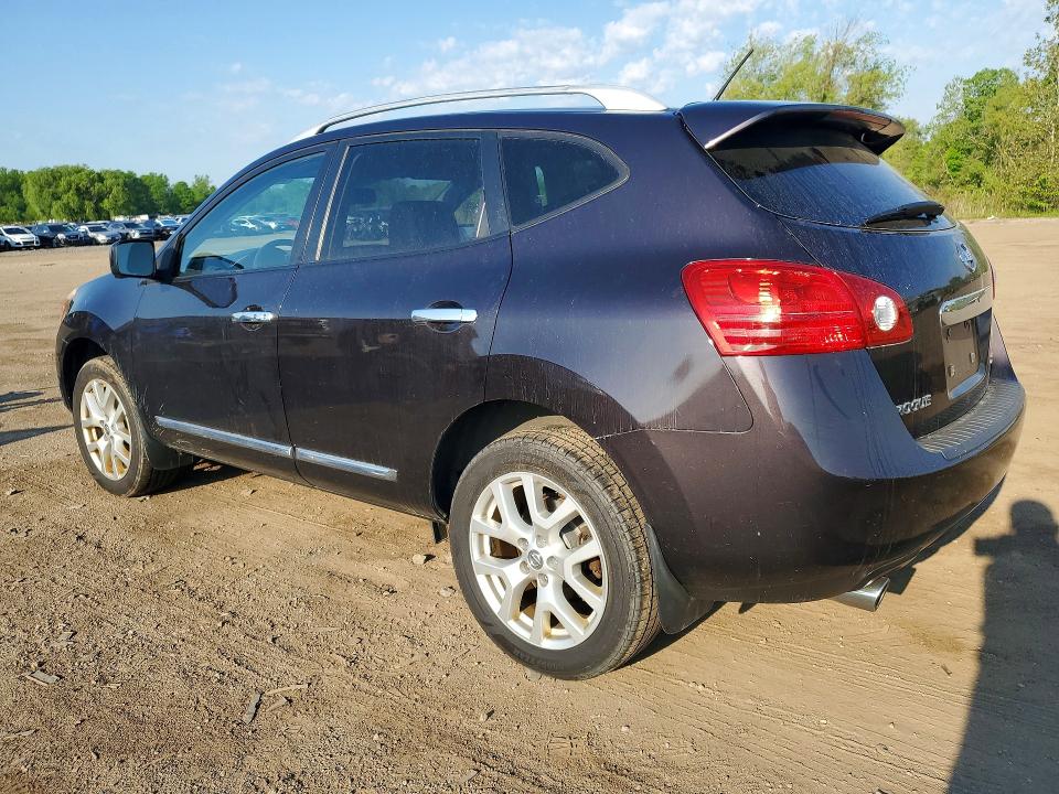 2013 Nissan Rogue VIN JN8AS5MV0DW655378 COPART salvage auction — HAIL, Oh - Cert Of Title-Salvage, sold $1,450 on 2026-07-09 (photo 2)