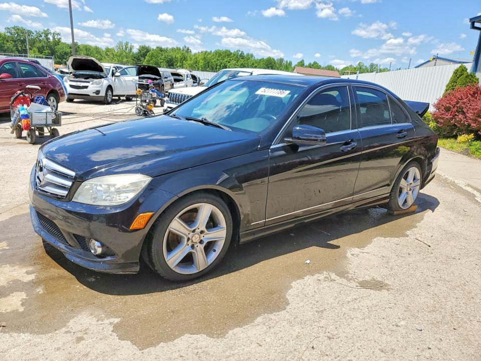 2010 Mercedes-benz C class VIN WDDGF8BB7AF446595 COPART salvage auction — REAR END, Ky - Bill Of Sale/Part Only/No Titl, sold $675 on 2026-07-06 (photo 1)