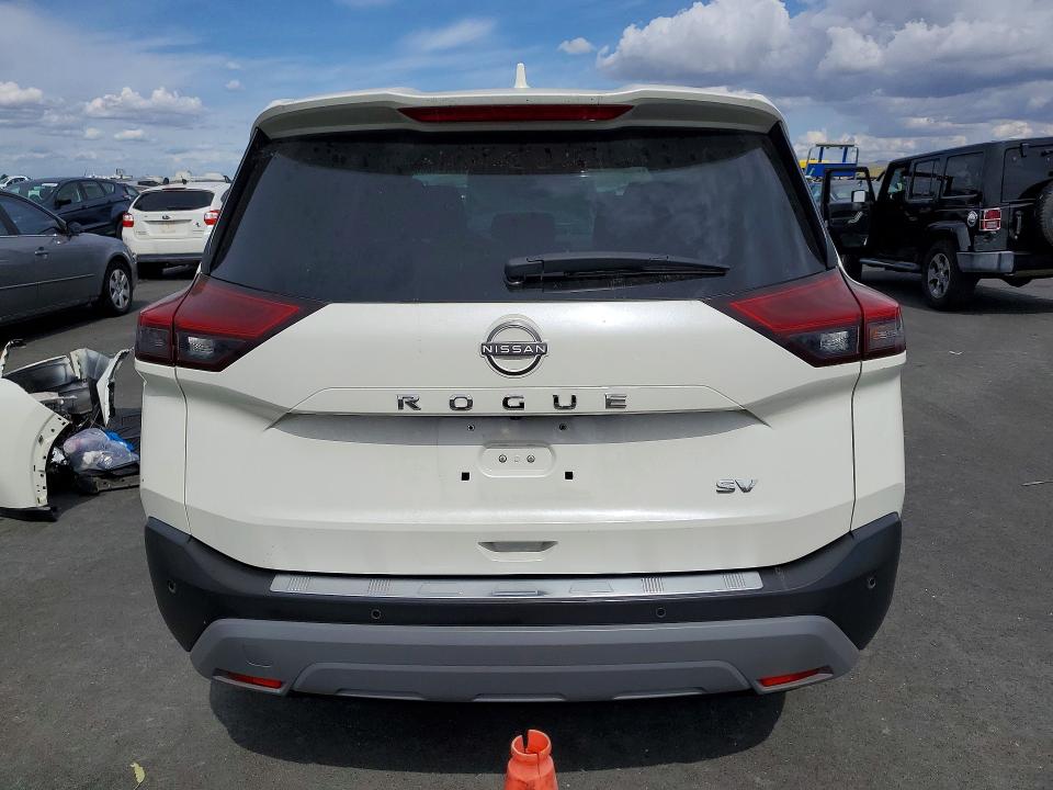 2023 Nissan Rogue VIN JN8BT3BA4PW004216 COPART salvage auction — FRONT END, Ca - Salvage Certificate, sold $6,500 on 2026-07-06 (photo 6)