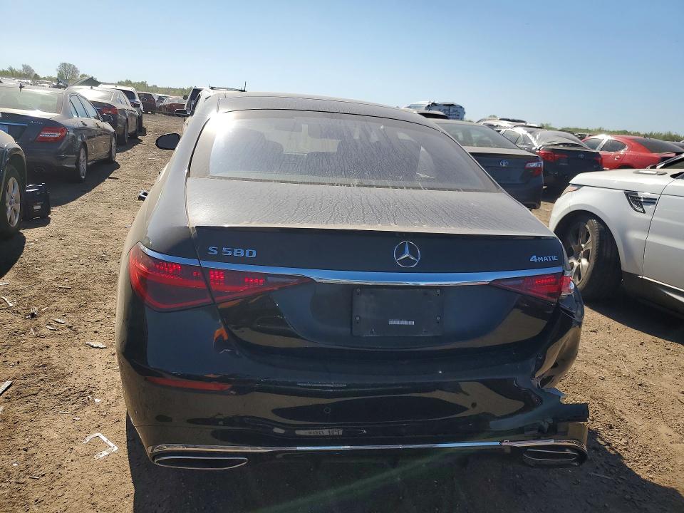 2022 Mercedes-benz S-klasse VIN W1K6G7GB2NA149586 COPART salvage auction — FRONT END, Id - Salvage Certificate Of Title, sold $16,900 on 2026-07-28 (photo 6)