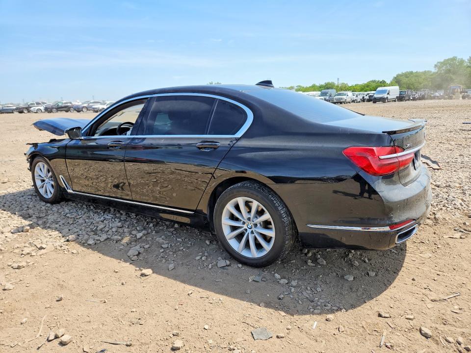 2019 BMW 7er VIN WBA7E4C58KGV28536 COPART salvage auction — FRONT END, Wv - Salvage Certificate, sold $3,650 on 2026-07-31 (photo 2)