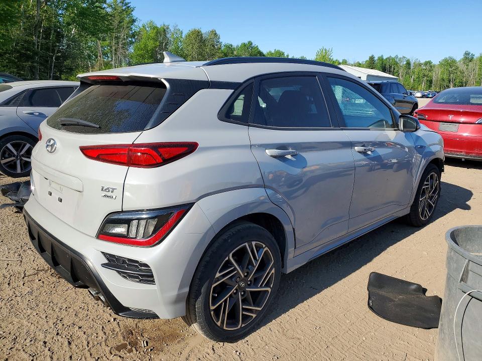 2023 Hyundai Kona VIN KM8K5CA30PU943623 COPART salvage auction — FRONT END, On - Permit Salvage, sold $1,800 on 2026-07-30 (photo 3)