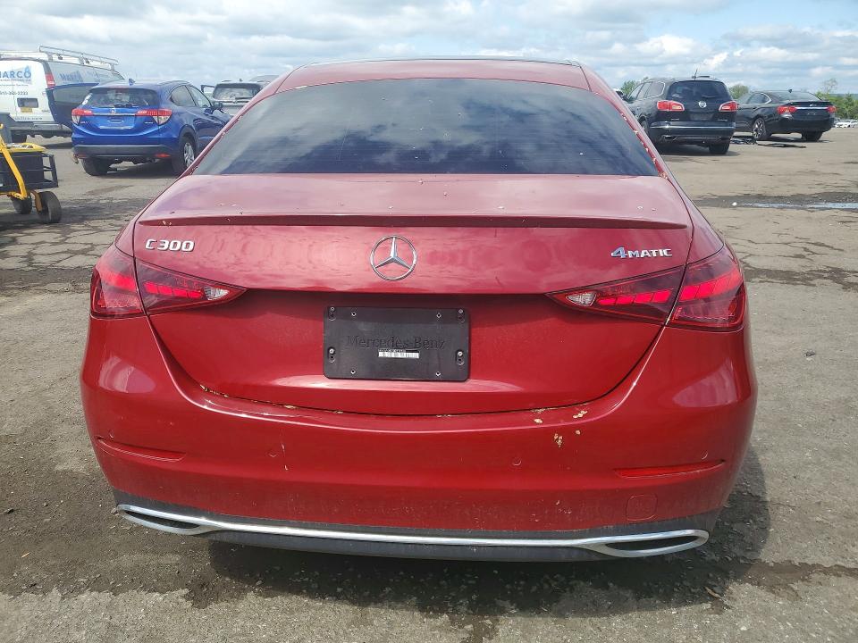 2024 Mercedes-benz C class VIN W1KAF4HB7RR217530 COPART salvage auction — FRONT END, PA - CERTIFICATE OF SALVAGE, sold $18,500 on 2026-07-17 (photo 6)