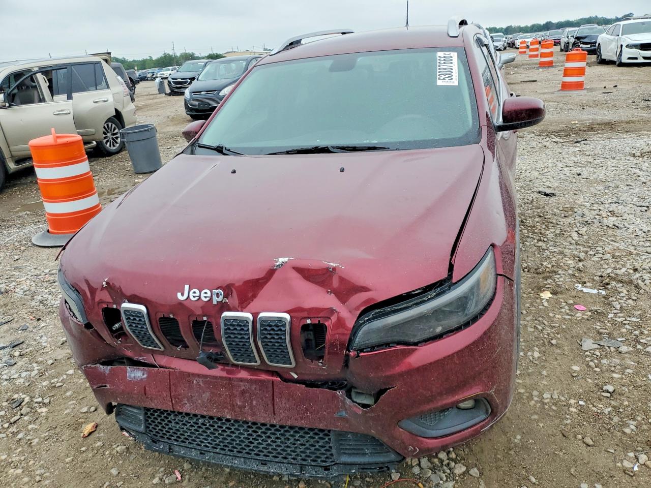 2019 Jeep Cherokee VIN 1C4PJLCB8KD296777 COPART salvage auction — Front End, FL - CERTIFICATE OF TITLE, sold $1,150 on 2026-07-09 (photo 5)