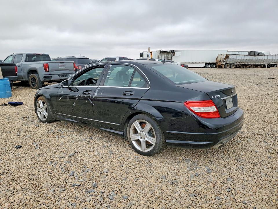 2010 Mercedes-benz C-klasse VIN WDDGF5EB9AR130365 COPART salvage auction — VANDALISM, Tx - Salvage Vehicle Title, sold $325 on 2026-08-04 (photo 2)