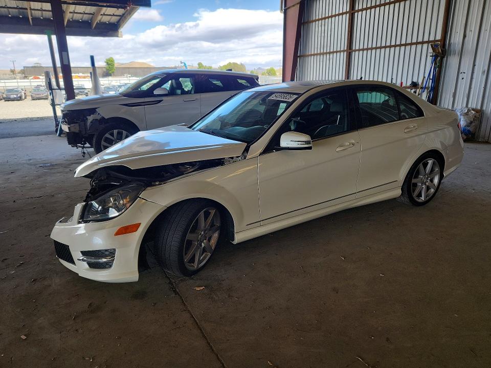 2014 Mercedes-benz C class VIN WDDGF4HB9EG234197 COPART salvage auction — FRONT END, Ca - Salvage Certificate, sold $650 on 2026-07-09 (photo 1)