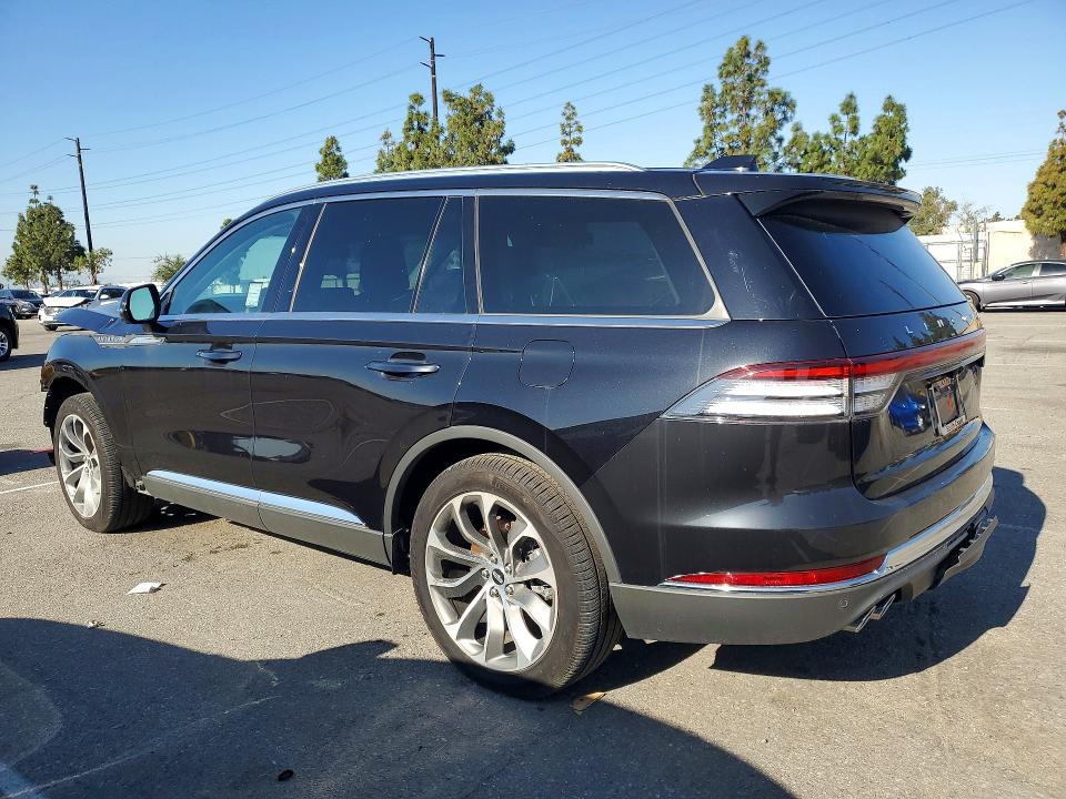 2025 Lincoln Aviator VIN 5LM5J6WC5SGL16231 COPART salvage auction — FRONT END, Ca - Salvage Certificate, sold $31,250 on 2026-07-28 (photo 2)
