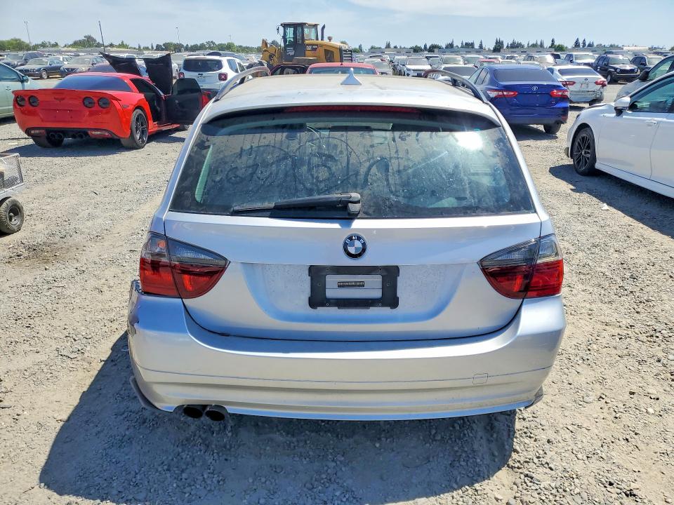 2008 BMW 3er VIN WBAVS13518FX16943 COPART salvage auction — REAR END, Ca - Salvage Certificate, sold $350 on 2026-07-02 (photo 6)