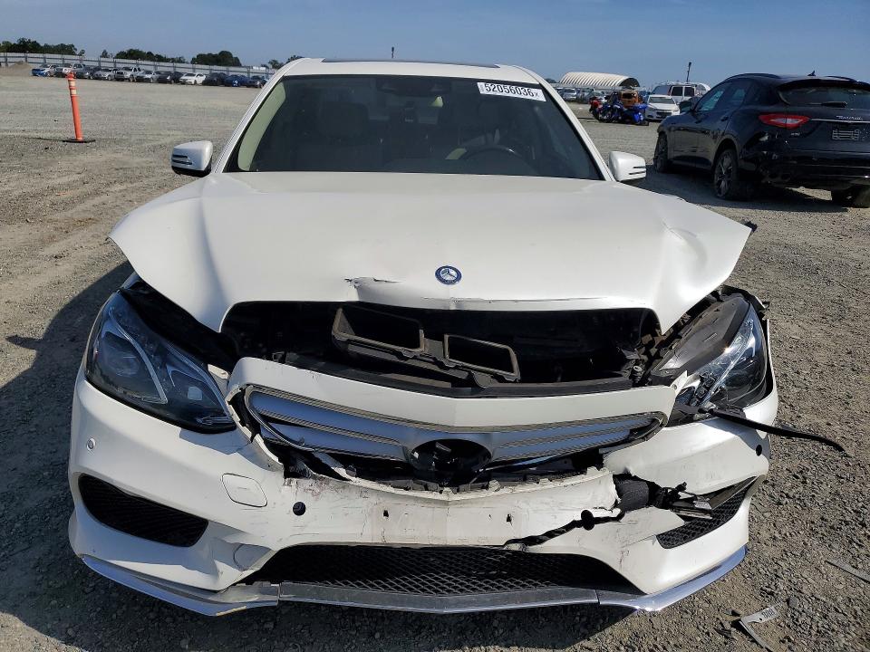 2014 Mercedes-benz E-class VIN WDDHF5KB3EB045206 COPART salvage auction — FRONT END, Ca - Salvage Certificate, sold $3,700 on 2026-07-21 (photo 5)