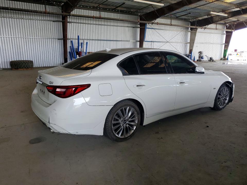 2018 Infiniti Q50 VIN JN1EV7AP7JM350623 COPART salvage auction — FRONT END, CA - SALVAGE CERTIFICATE, sold $2,550 on 2026-07-23 (photo 3)