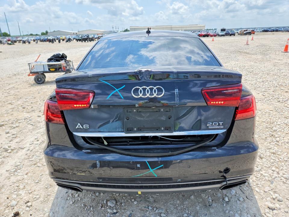2016 Audi A6 VIN WAUGFAFC6GN014189 COPART salvage auction — REAR END, Tx - Salvage Vehicle Title, sold $2,600 on 2026-07-30 (photo 6)