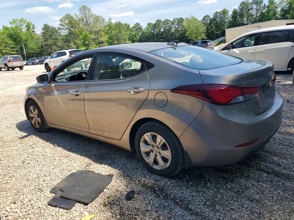 2016 Hyundai VIN 5NPDH4AE1GH771897 COPART salvage auction — VANDALISM, Nc - Salvage Certificate Of Title, sold $275 on 2026-07-31 (photo 2)