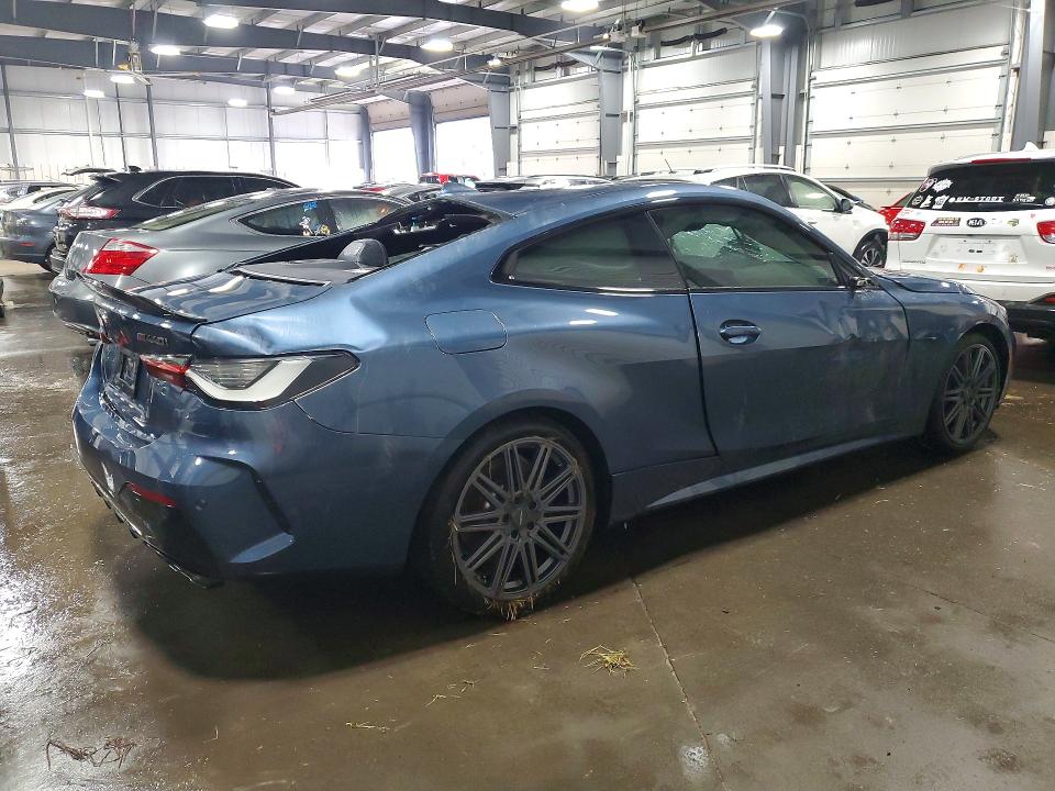 2021 BMW M4 VIN WBA13AR01MCG34569 COPART salvage auction — ALL OVER, Mn - Cert Of Title-Salvage, sold $7,800 on 2026-07-28 (photo 3)