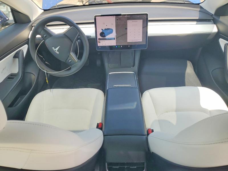 2021 Tesla Model 3 VIN 5YJ3E1EA5MF875233 COPART salvage auction — REAR END, Ca - Salvage Certificate, sold $5,200 on 2026-07-10 (photo 8)