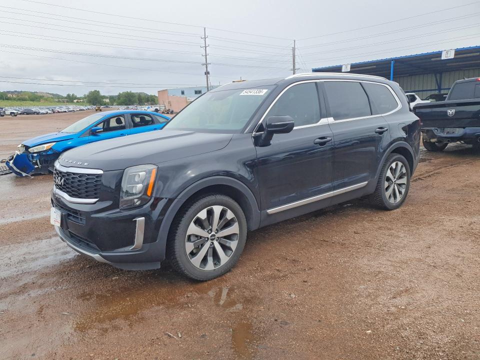 2022 Kia Telluride VIN 5XYP34HC6NG200751 COPART salvage auction — HAIL, Co - Certificate Of Title, sold $275 on 2026-07-13 (photo 1)
