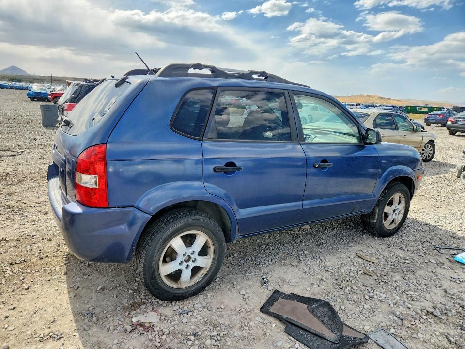 2006 Hyundai Tucson VIN KM8JM12B76U338604 COPART salvage auction — MECHANICAL, Az - Certificate Of Title, sold $325 on 2026-07-14 (photo 3)