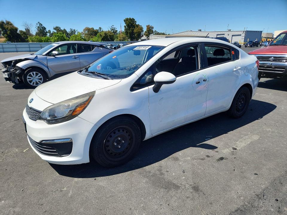 2017 Kia Rio VIN KNADM4A33H6112268 COPART salvage auction — VANDALISM, Salvage Title, sold $250 on 2026-07-22 (photo 1)