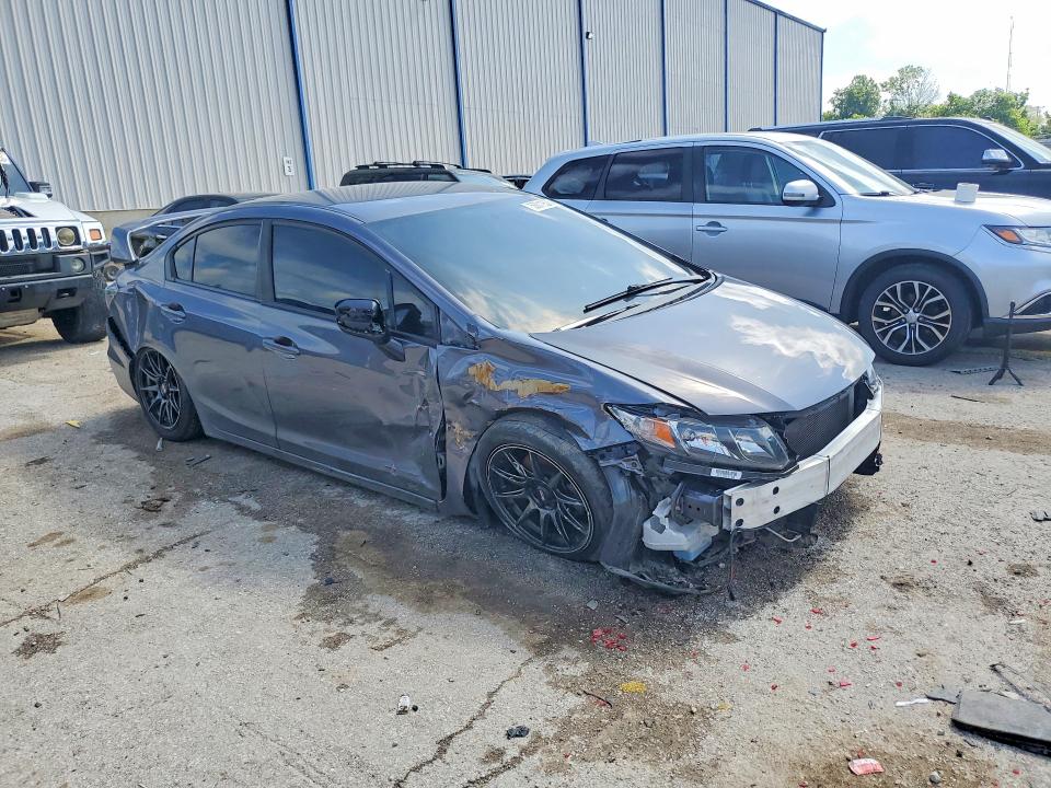 2014 Honda Civic VIN 2HGFB2F52EH552882 COPART salvage auction — FRONT END, Ky - Cert Of Title-Salvage, sold $600 on 2026-07-29 (photo 4)