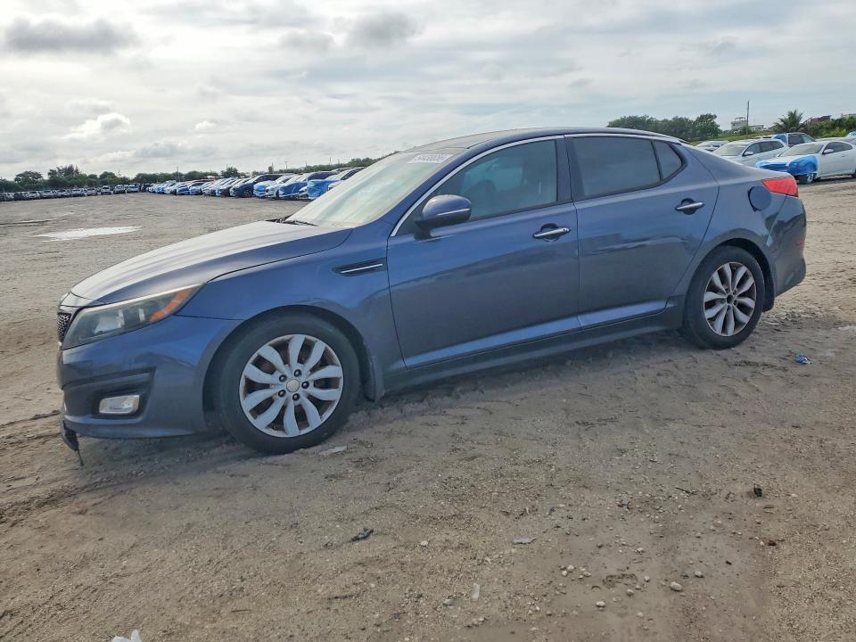 2015 Kia Optima VIN 5XXGN4A78FG413584 COPART salvage auction — FRONT END, Fl - Certificate Of Title (P), sold $625 on 2026-07-07 (photo 1)