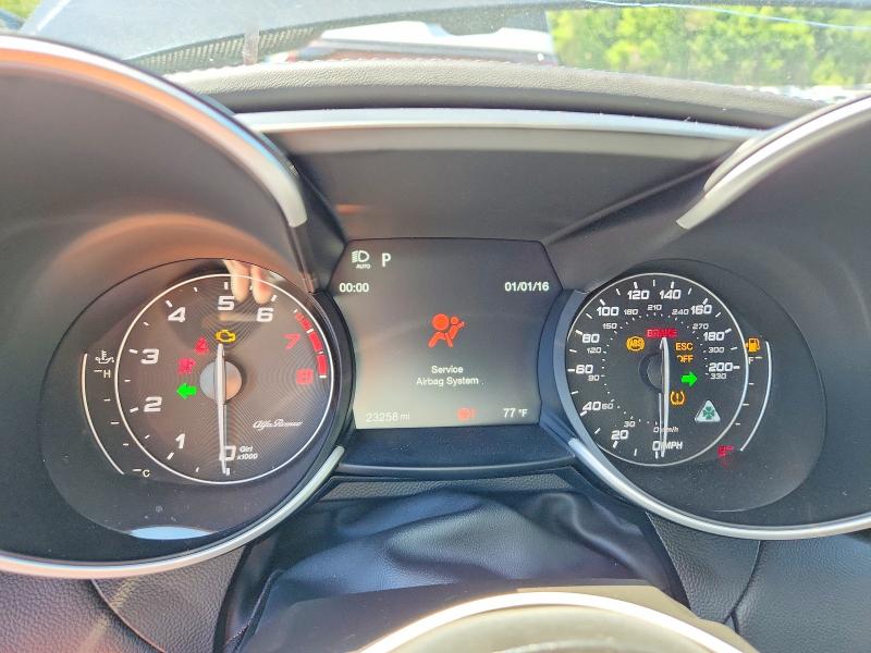 2023 Alfa romeo Giulia VIN ZARFAMEVXP7676787 COPART salvage auction — FRONT END, Ny - Mv-907A Salvage Certificate, sold $18,700 on 2026-07-30 (photo 9)