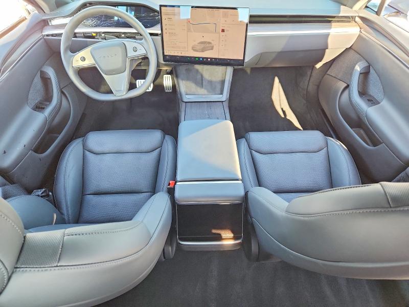 2025 Tesla Model s VIN 5YJSA1E58SF551202 COPART salvage auction — SIDE, Tx - Certificate Of Title, sold $20,300 on 2026-07-21 (photo 8)