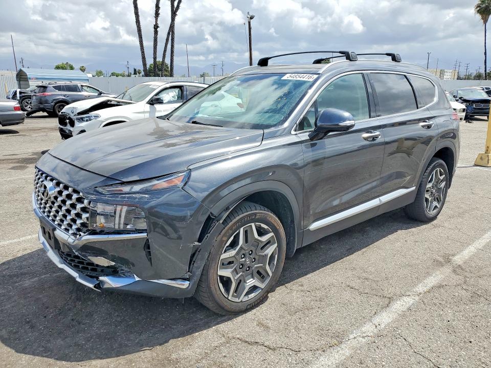 2023 Hyundai Santa fe VIN 5NMS3DA19PH013354 COPART salvage auction — FRONT END, Ca - Salvage Certificate, sold $11,900 on 2026-07-02 (photo 1)