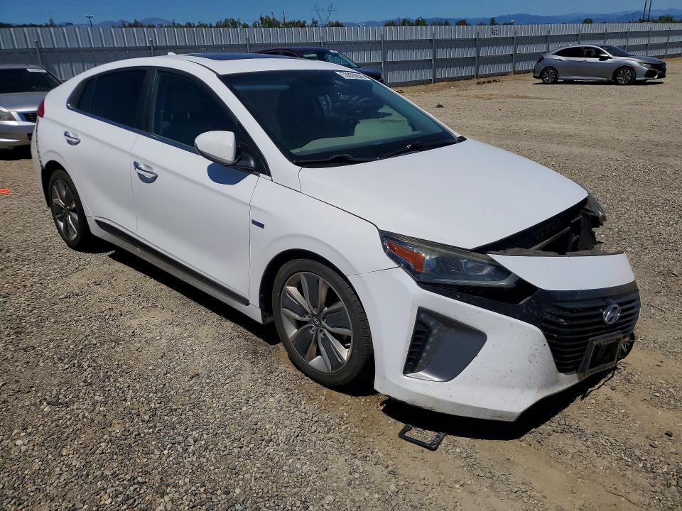 2018 Hyundai Ioniq VIN KMHC85LC6JU101641 COPART salvage auction — FRONT END, Ca - Salvage Certificate, sold $975 on 2026-07-10 (photo 4)