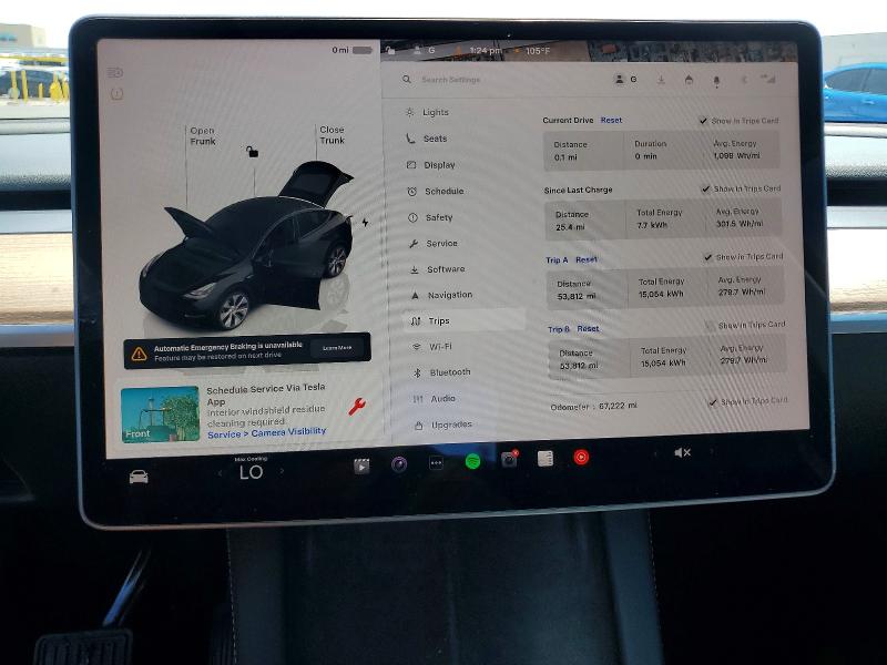 2023 Tesla Model y VIN 7SAYGDEE2PF813543 COPART salvage auction — REAR END, Nv - Salvage Title, sold $9,800 on 2026-07-06 (photo 9)