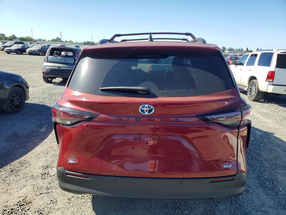2025 Toyota Sienna VIN 5TDJRKEC3SS228681 COPART salvage auction — SIDE, Ca - Salvage Certificate, sold $10,600 on 2026-07-02 (photo 6)