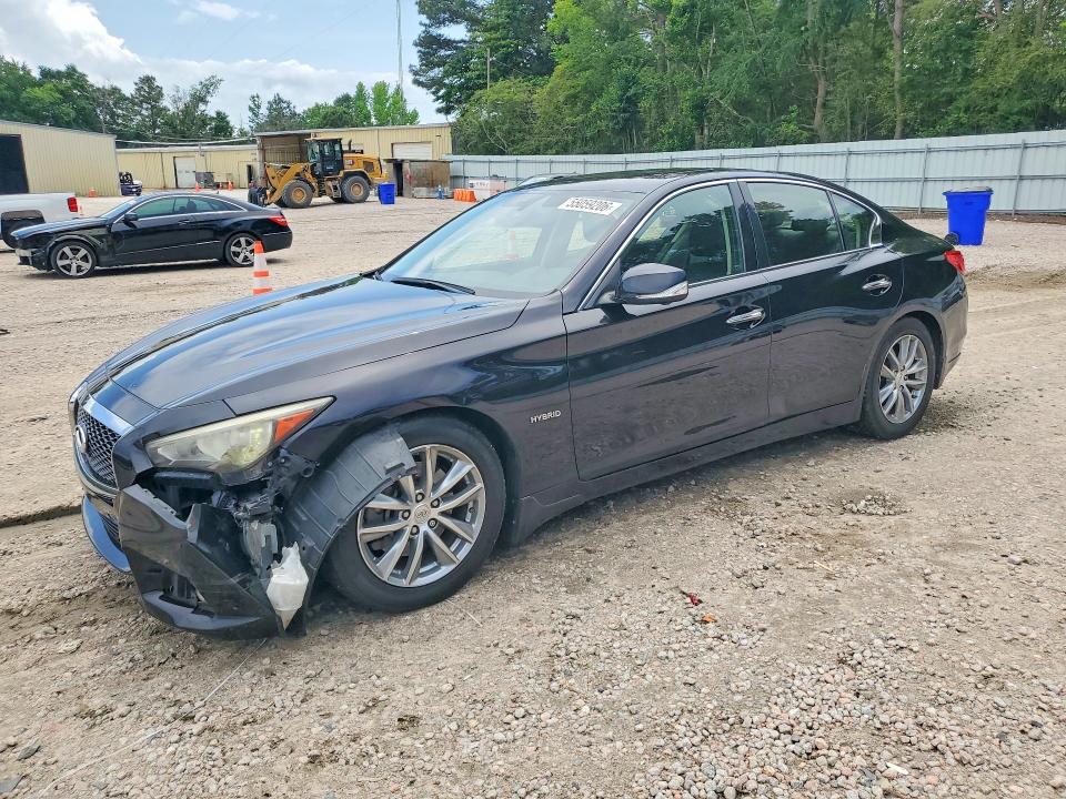 2014 Infiniti Q50 VIN JN1AV7AP5EM690843 COPART salvage auction — FRONT END, Nc - Salvage Certificate Of Title, sold $1,950 on 2026-07-24 (photo 1)