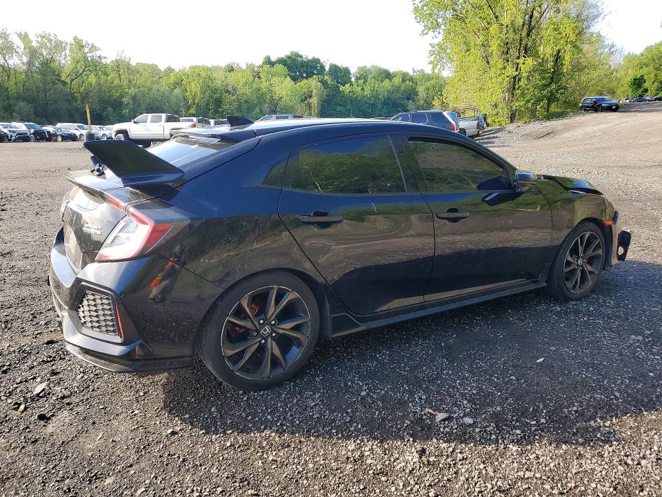 2018 Honda Civic VIN SHHFK7H91JU403406 COPART salvage auction — FRONT END, Ny - Mv-907A Salvage Certificate, sold $2,900 on 2026-07-14 (photo 3)